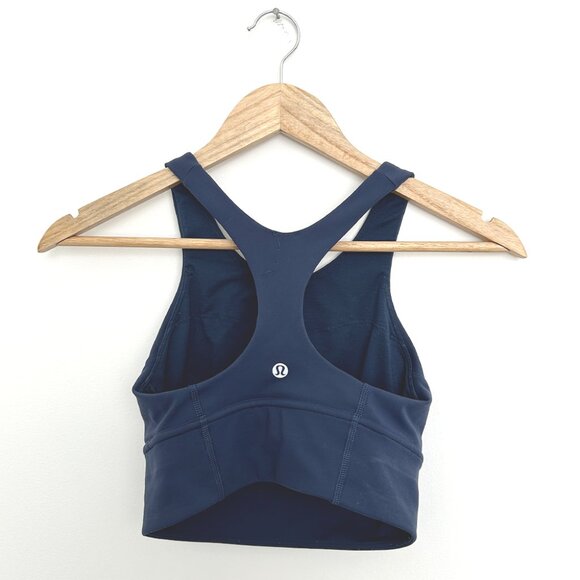 Wunder Train Longline Bra Medium Support C/D in True Navy 4 - Picture 3 of 7